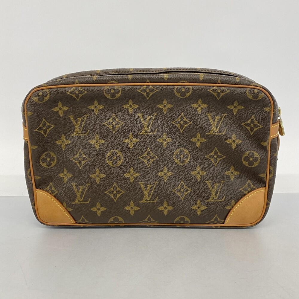 LOUIS VUITTON Authentic Brown Monogram Clutch Bag - Picture 11 of 11